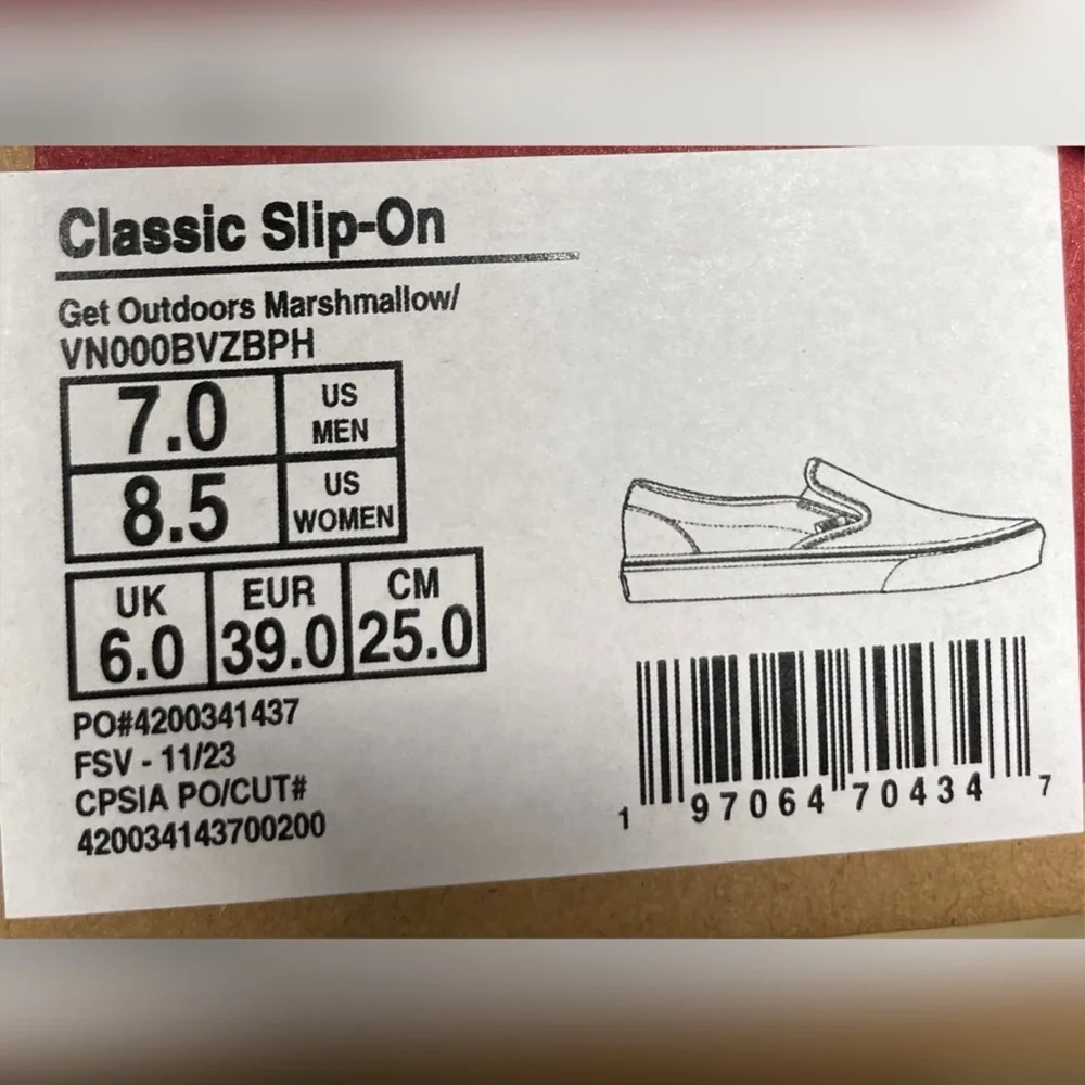 Vans Cream Sneakers with Whimsical Outdoor Print‎ - Picture 6 of 6